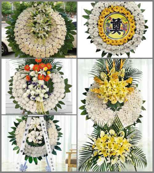 湖南永州零陵区石岩头镇落脚底村花圈速递